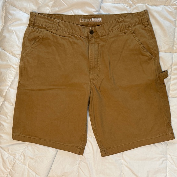 Carhartt Men's Tan Cargo Work Shorts 40 Waist - Picture 1 of 5
